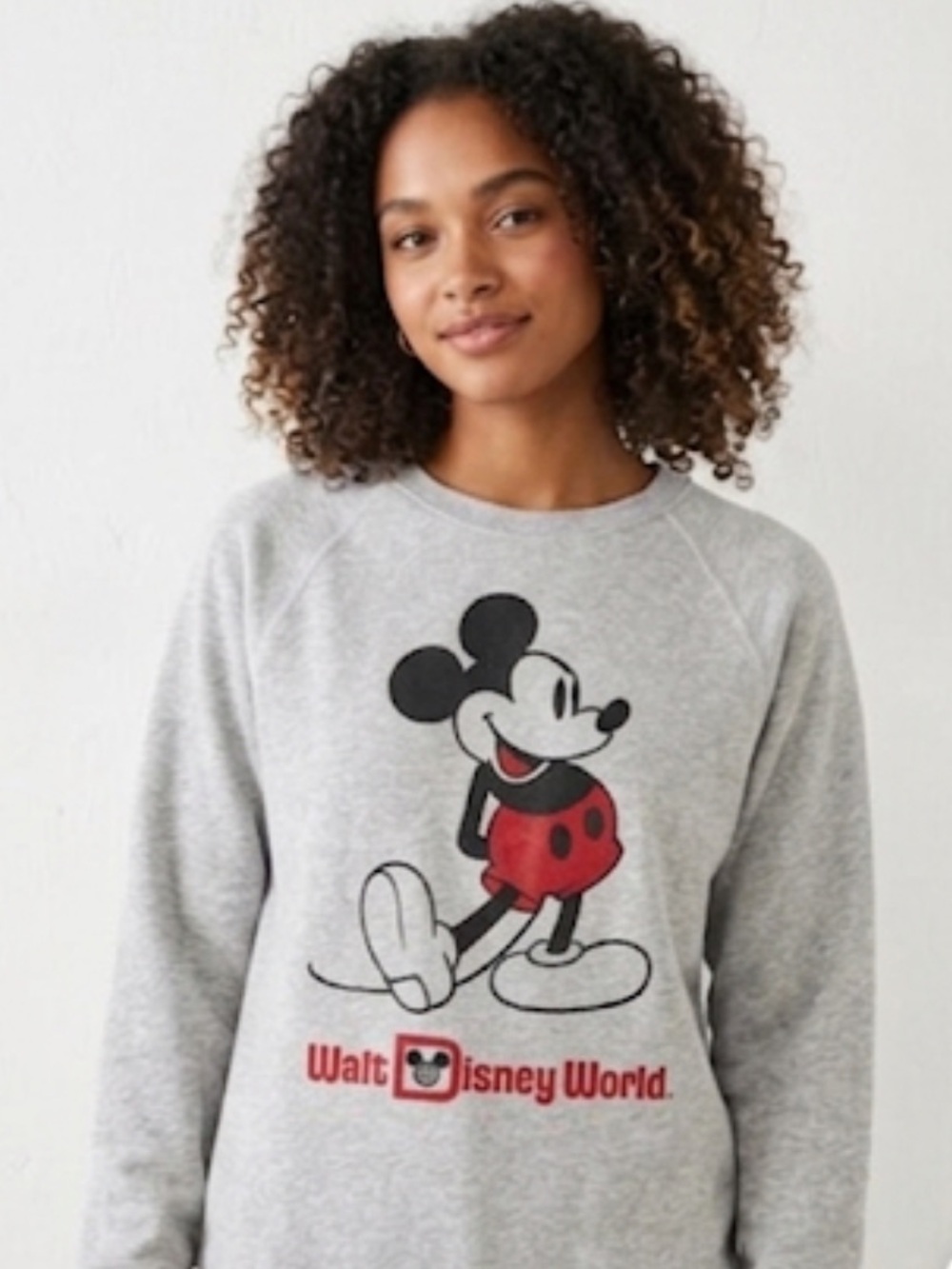 Walt Disney World Mickey Mouse Grey Crewneck Sweatshirt